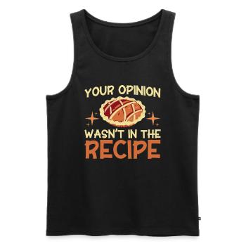 Bread Baking Gift Bakery Quote Baker - Men's Premium Organic Tank Top - black - Front - AI Model Male 178 light (178cm)