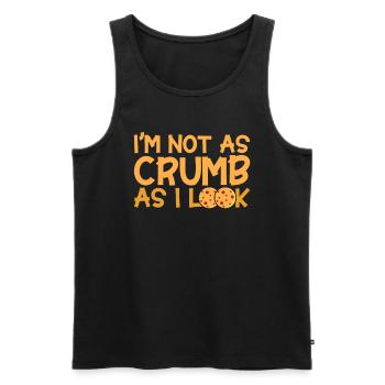 Bread Baking Gift Bakery Quote Baker - Men's Premium Organic Tank Top - black - Front - AI Model Male 178 light (178cm)