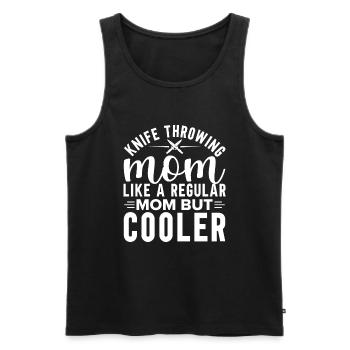 Knife Throwing Disc Gift Knife Thrower - Men's Premium Organic Tank Top - black - Front - Michal (187cm)