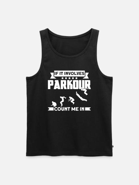Parkour Gift Freerunning Parkour Runner - Men's Premium Organic Tank Top - black