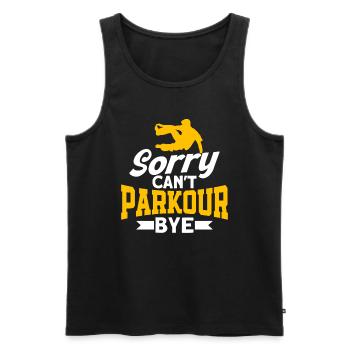 Parkour Cadeau Freerunning Parkour Runner - Débardeur bio Premium Homme - noir - Devant - AI Model Male 178 light (178cm)