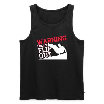 Parkour Cadeau Freerunning Parkour Runner - Débardeur bio Premium Homme - noir - Devant - AI Model Male 178 light (178cm)