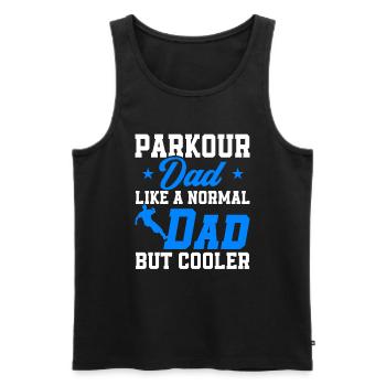 Parkour Cadeau Freerunning Parkour Runner - Débardeur bio Premium Homme - noir - Devant - AI Model Male 178 light (178cm)
