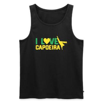 Capoeira Cadeau Brésil Arts Martiaux Capoeira - Débardeur bio Premium Homme - noir - Devant - Michal (187cm)