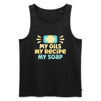 Soap Making Gift Homemade Soap Maker - Männer Premium Bio Tank Top - Schwarz - Vorne - Michal (187cm)