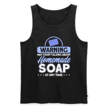 Soap Making Gift Homemade Soap Maker - Männer Premium Bio Tank Top - Schwarz - Vorne - Michal (187cm)