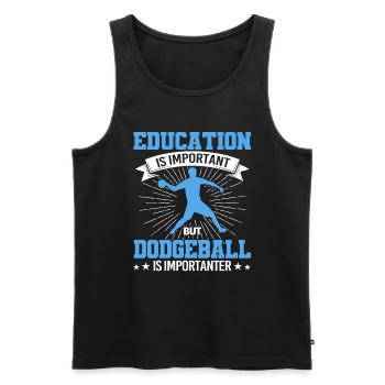 Dodgeball Player Gift Ball Games Dodgeball - Men's Premium Organic Tank Top - black - Front - Michal (187cm)