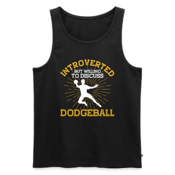 Dodgeball Player Gift Ball Jeux Dodgeball - Débardeur bio Premium Homme - noir - Devant - Michal (187cm)
