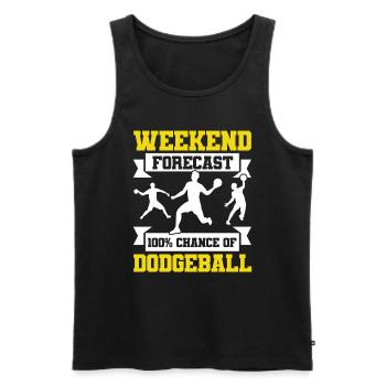 Dodgeball Player Gift Ball Jeux de Dodgeball - Débardeur bio Premium Homme - noir - Devant - Michal (187cm)