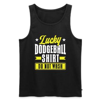 Dodgeball Player Gift Ball Games Dodgeball - Men's Premium Organic Tank Top - black - Front - Michal (187cm)