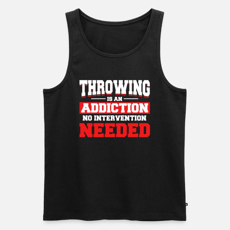Diskuswerfen Diskuswerfer Geschenk - Männer Premium Bio Tank Top - Schwarz