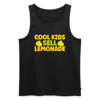 Limonadenstand Zitronensaft Limonade Geschäft - Männer Premium Bio Tank Top - Schwarz - Vorne - Michal (187cm)