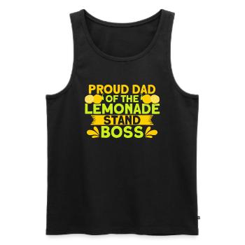 Limonadenstand Zitronensaft Limonade Geschäft - Männer Premium Bio Tank Top - Schwarz - Vorne - Michal (187cm)