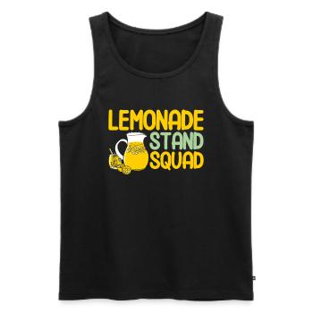 Limonadenstand Zitronensaft Limonade Geschäft - Männer Premium Bio Tank Top - Schwarz - Vorne - Michal (187cm)