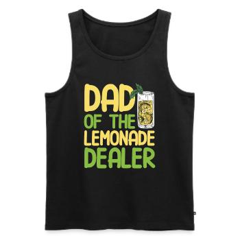 Limonadenstand Zitronensaft Limonade Geschäft - Männer Premium Bio Tank Top - Schwarz - Vorne - AI Model Male 178 light (178cm)
