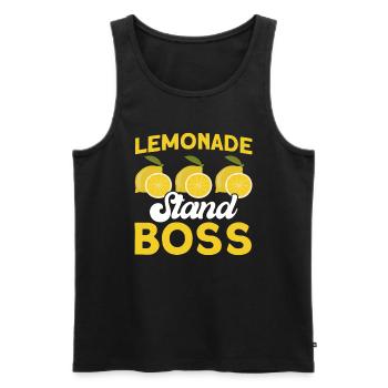Limonadenstand Zitronensaft Limonade Geschäft - Männer Premium Bio Tank Top - Schwarz - Vorne - Michal (187cm)