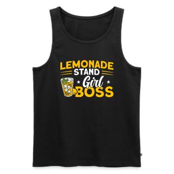 Limonadenstand Zitronensaft Limonade Geschäft - Männer Premium Bio Tank Top - Schwarz - Vorne - Michal (187cm)