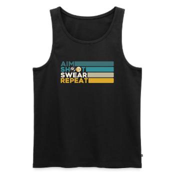 Billard Geschenkidee Billardspieler Pool Snooker - Männer Premium Bio Tank Top - Schwarz - Vorne - AI Model Male 178 light (178cm)