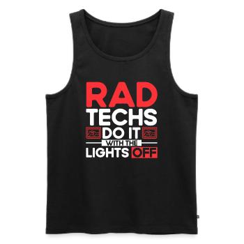 Radiology Radiologist Radiology Technician - Men's Premium Organic Tank Top - black - Front - Michal (187cm)