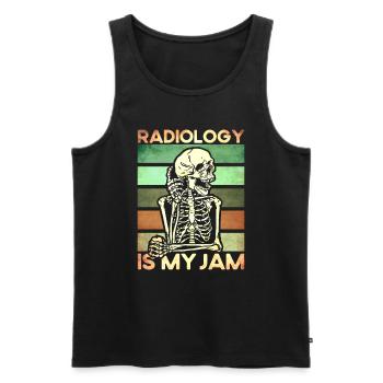 Radiologue Radiologue Technicien en radiologie - Débardeur bio Premium Homme - noir - Devant - Michal (187cm)