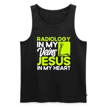 Radiology Radiologist Radiology Technician - Men's Premium Organic Tank Top - black - Front - AI Model Male 178 light (178cm)