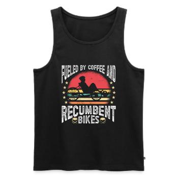 Liegerad Liegeradfahrer Radfahrer - Männer Premium Bio Tank Top - Schwarz - Vorne - AI Model Male 178 light (178cm)