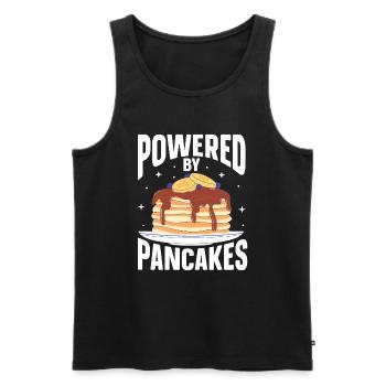Pancakes Food Lover Best Pancake Maker - Men's Premium Organic Tank Top - black - Front - AI Model Male 178 light (178cm)