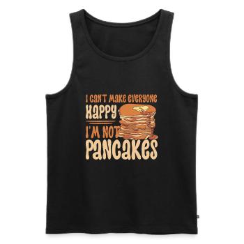 Pancakes Food Lover Best Pancake Maker - Men's Premium Organic Tank Top - black - Front - AI Model Male 178 light (178cm)
