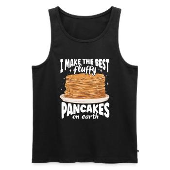 Pancakes Food Lover Best Pancake Maker - Men's Premium Organic Tank Top - black - Front - AI Model Male 178 light (178cm)
