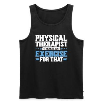 Physiothérapie Physiothérapeute Physiothérapeute - Débardeur bio Premium Homme - noir - Devant - Michal (187cm)