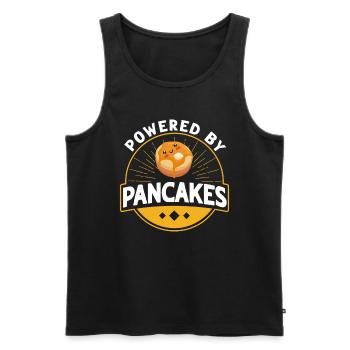 Pancakes Food Lover Best Pancake Maker - Men's Premium Organic Tank Top - black - Front - AI Model Male 178 light (178cm)