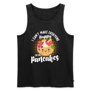 Pancakes Food Lover Best Pancake Maker - Men's Premium Organic Tank Top - black - Front - AI Model Male 178 light (178cm)