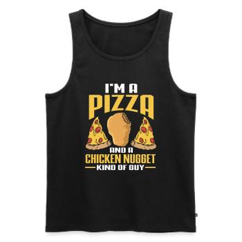 Pizza Baker Cadeau Italie Pizza Lovers Pizza - Débardeur bio Premium Homme - noir - Devant - Michal (187cm)