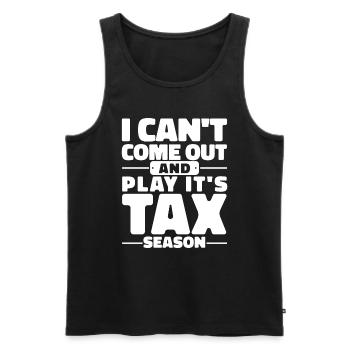 Buchhalter Geschenk Buchhaltung Steuer Cpa - Männer Premium Bio Tank Top - Schwarz - Vorne - AI Model Male 178 light (178cm)