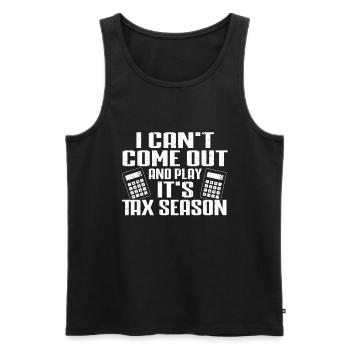 Buchhalter Geschenk Buchhaltung Steuer Cpa - Männer Premium Bio Tank Top - Schwarz - Vorne - AI Model Male 178 light (178cm)