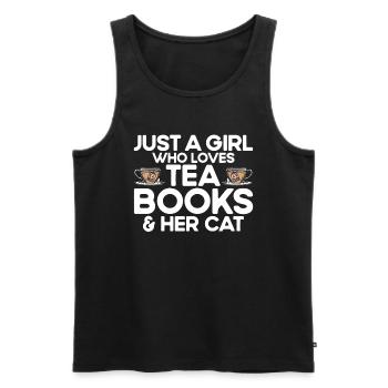 Teetrinker Geschenk Tasse Tee Liebhaber - Männer Premium Bio Tank Top - Schwarz - Vorne - Michal (187cm)