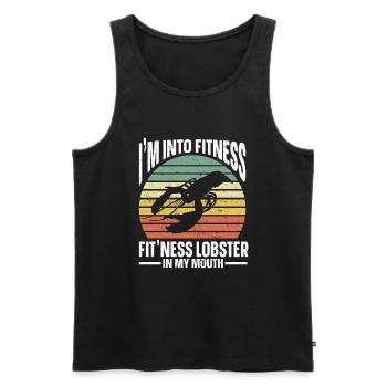 Meeresfrüchte Liebhaber Geschenk Meeresfrucht - Männer Premium Bio Tank Top - Schwarz - Vorne - AI Model Male 178 light (178cm)