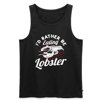 Seafood Lovers Gift Seafood - Men's Premium Organic Tank Top - black - Front - Michal (187cm)