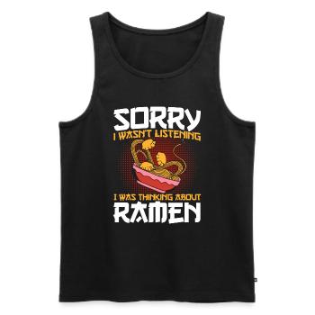Ramen Noodle Soup Japanese Kawaii Gift Ramen - Men's Premium Organic Tank Top - black - Front - Michal (187cm)