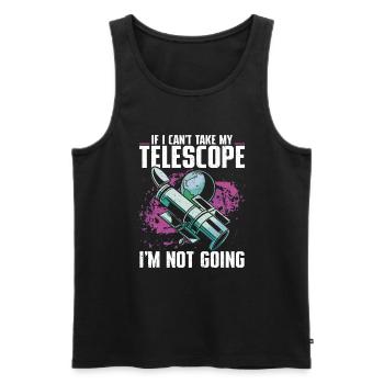 Stargazer Gift Kosmologie Stargazing - Männer Premium Bio Tank Top - Schwarz - Vorne - AI Model Male 178 light (178cm)