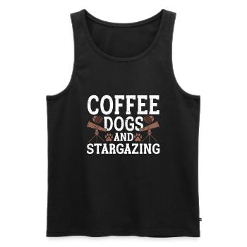 Stargazer Gift Kosmologie Stargazing - Männer Premium Bio Tank Top - Schwarz - Vorne - AI Model Male 178 light (178cm)