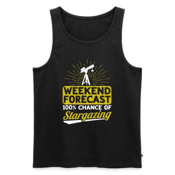 Stargazer Gift Kosmologie Stargazing - Männer Premium Bio Tank Top - Schwarz - Vorne - AI Model Male 178 light (178cm)
