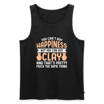 Ceramic Oven Cermaicist Ceramic Clay Oven Pot - Men's Premium Organic Tank Top - black - Front - AI Model Male 178 light (178cm)