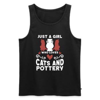 Ceramic Oven Cermaicist Ceramic Clay Oven Pot - Men's Premium Organic Tank Top - black - Front - AI Model Male 178 light (178cm)