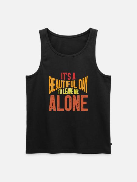 Introverted Gift Sarcastic Introverted - Men's Premium Organic Tank Top - black