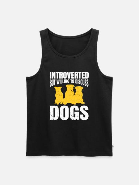 Introvert Gift Sarcastic Introvert - Men's Premium Organic Tank Top - black