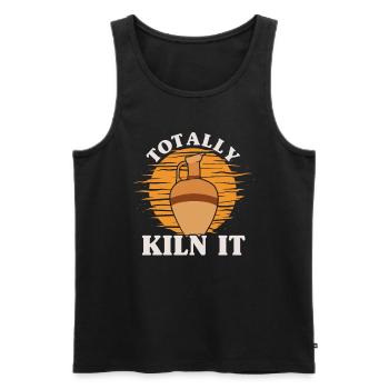 Ceramic Oven Cermaicist Ceramic Clay Oven Pot - Men's Premium Organic Tank Top - black - Front - AI Model Male 178 light (178cm)