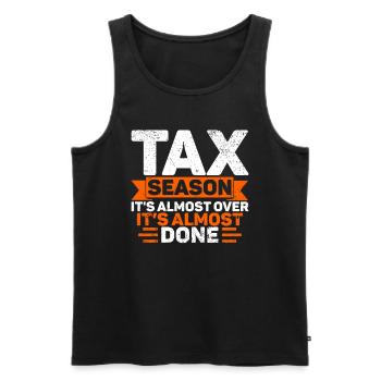 Steuersaison Cpa Buchhalter Geschenk Steuertag - Männer Premium Bio Tank Top - Schwarz - Vorne - Michal (187cm)