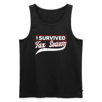 Steuersaison Cpa Buchhalter Geschenk Steuertag - Männer Premium Bio Tank Top - Schwarz - Vorne - Michal (187cm)