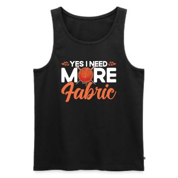 Quilting Gift Sewing Knitting Quilter - Men's Premium Organic Tank Top - black - Front - AI Model Male 178 light (178cm)